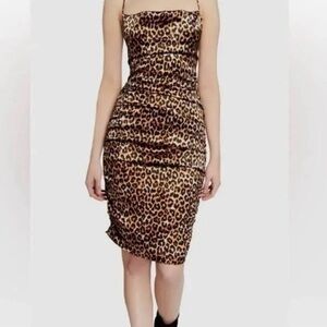 LIKELY Leopard Print Slip Dress